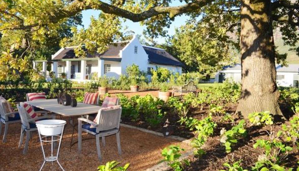 cottage dining, boschendal, the winelands, south africa