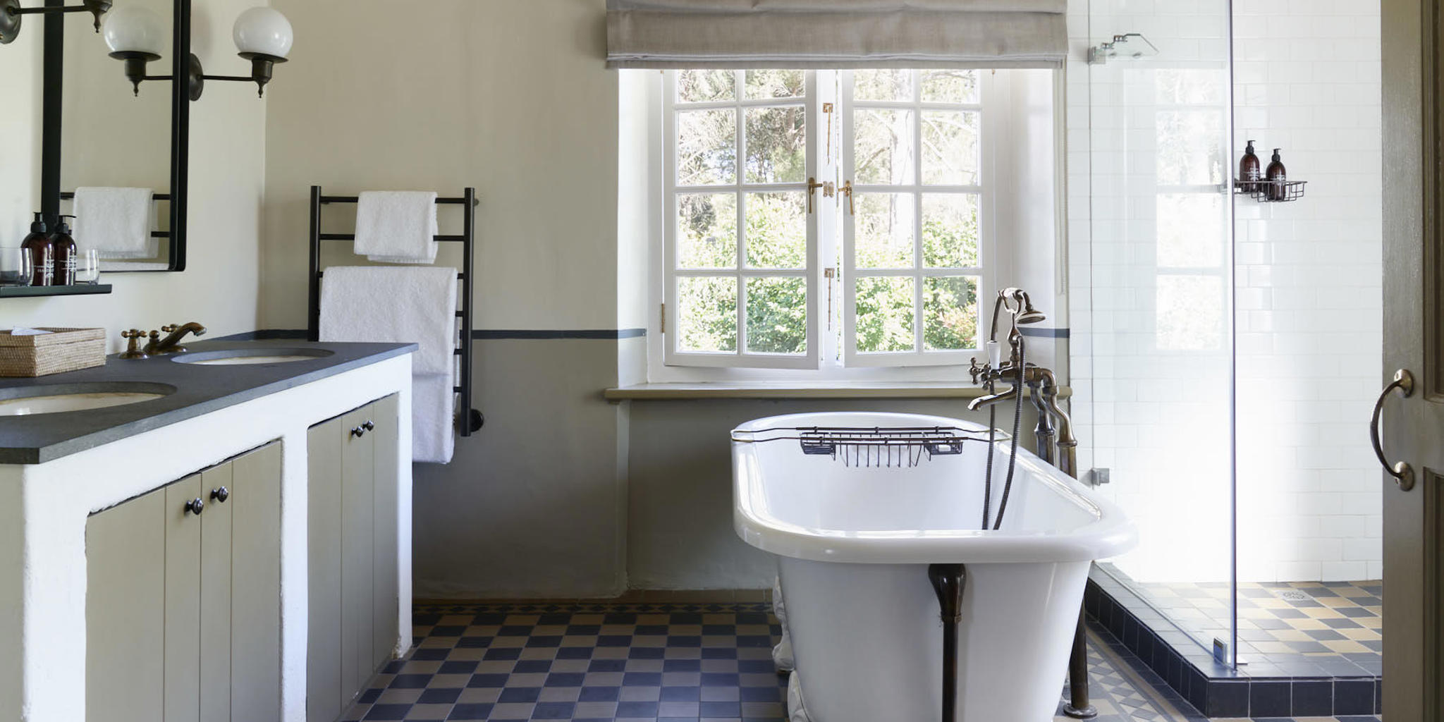 bathroom, boschendal, the winelands, south africa