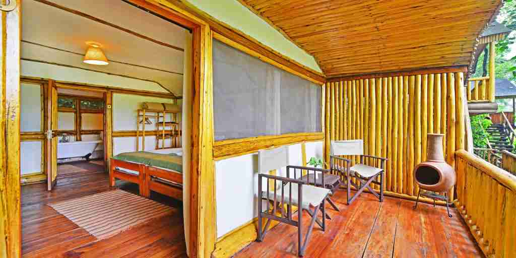 Room veranda, Buhoma Lodge, Bwindi, Uganda