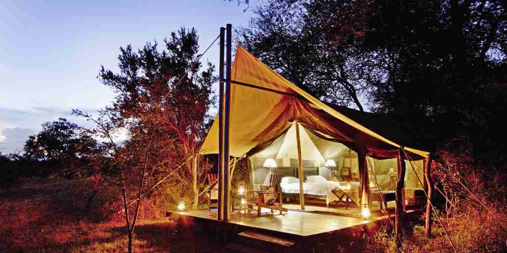 night tent, plains camp, rhino walking safaris, kruger national park, south africa