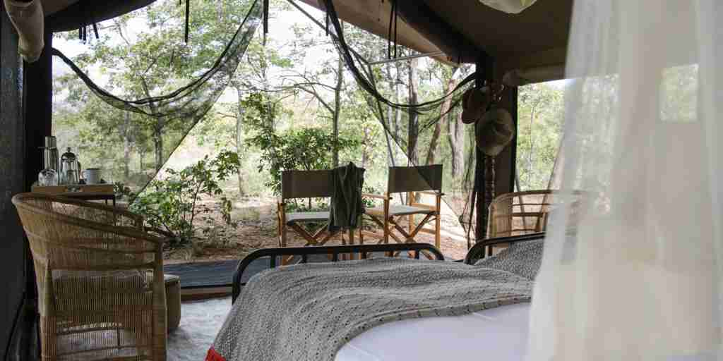 tent bedroom, simbavati trails camp, timbavati, south africa