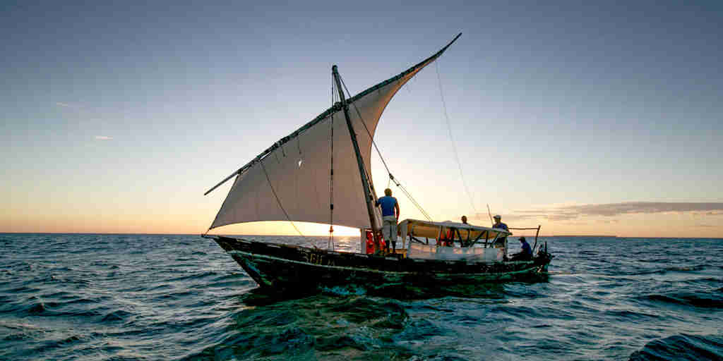 Dhow sailing, southern Tanzania, adventure safaris