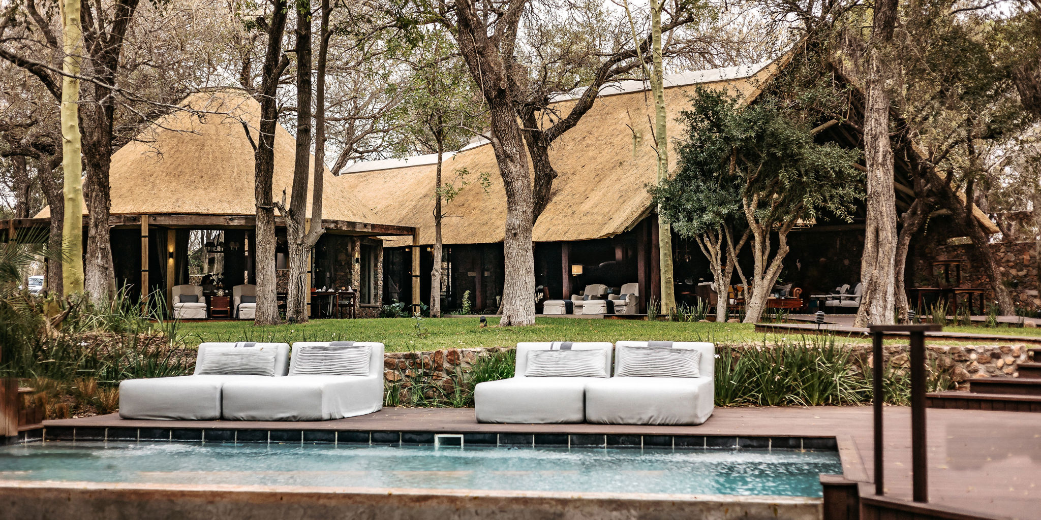 swimming pool, dulini moya, sabi sand reserves, south africa