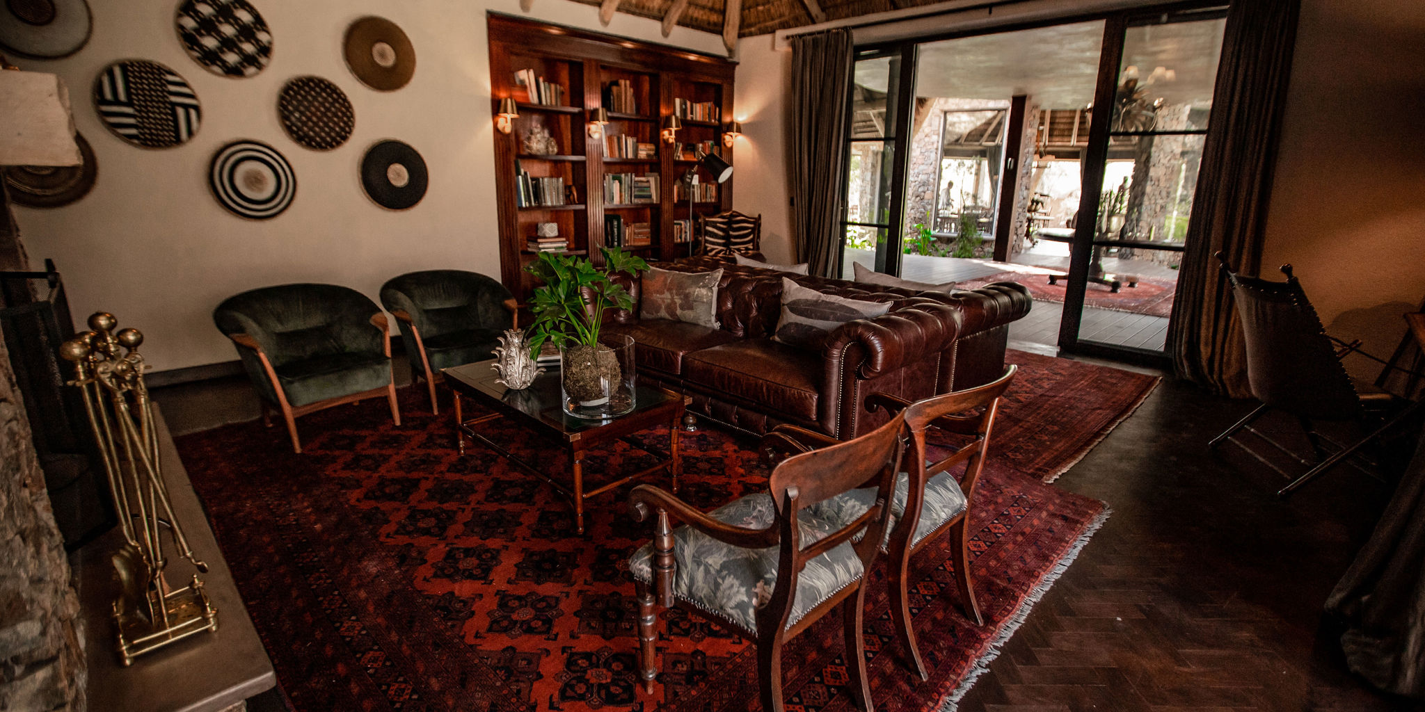 winter lounge, dulini moya, sabi sand reserves, south africa