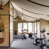 gym, singita sabora tented camp, tanzania