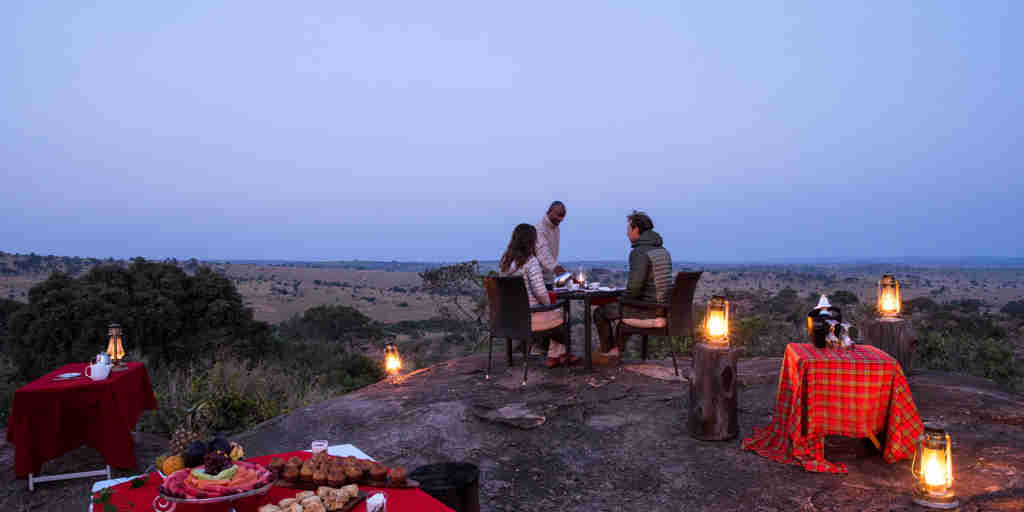 sunrise breakfast, lemala ewanjan camp, the serengeti, tanzania