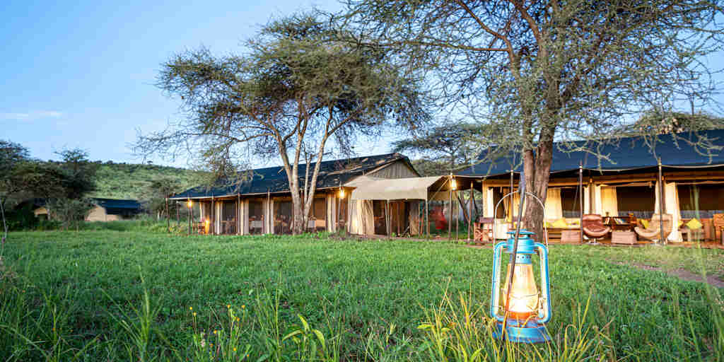 tent exterior, lemala ewanjan camp, the serengeti, tanzania