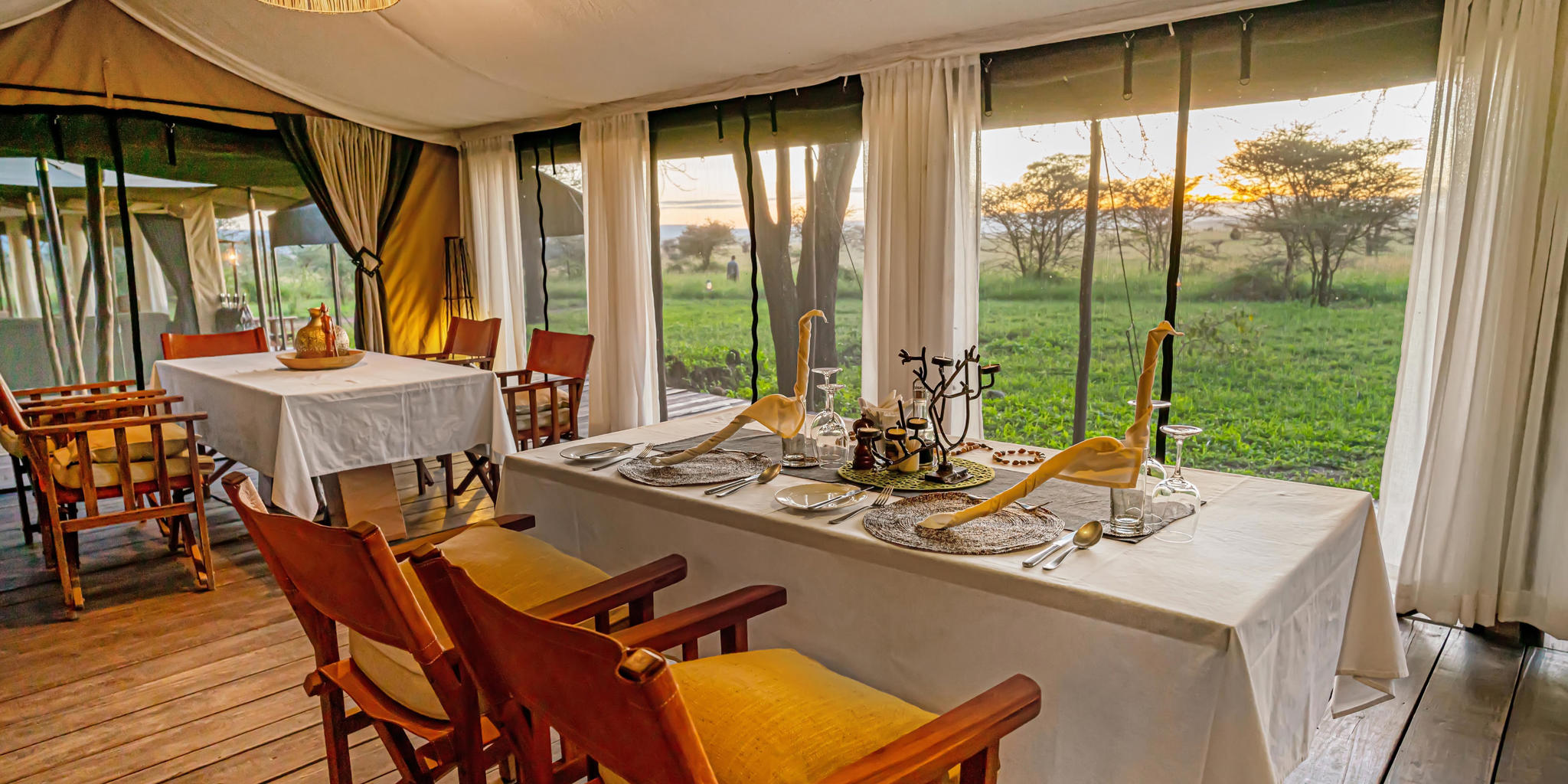 dining, lemala ewanjan camp, the serengeti, tanzania
