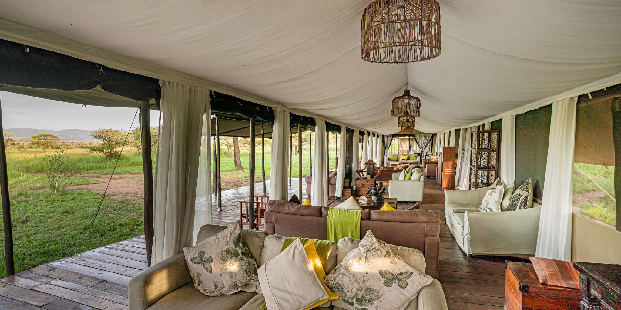 lounge, lemala ewanjan camp, the serengeti, tanzania
