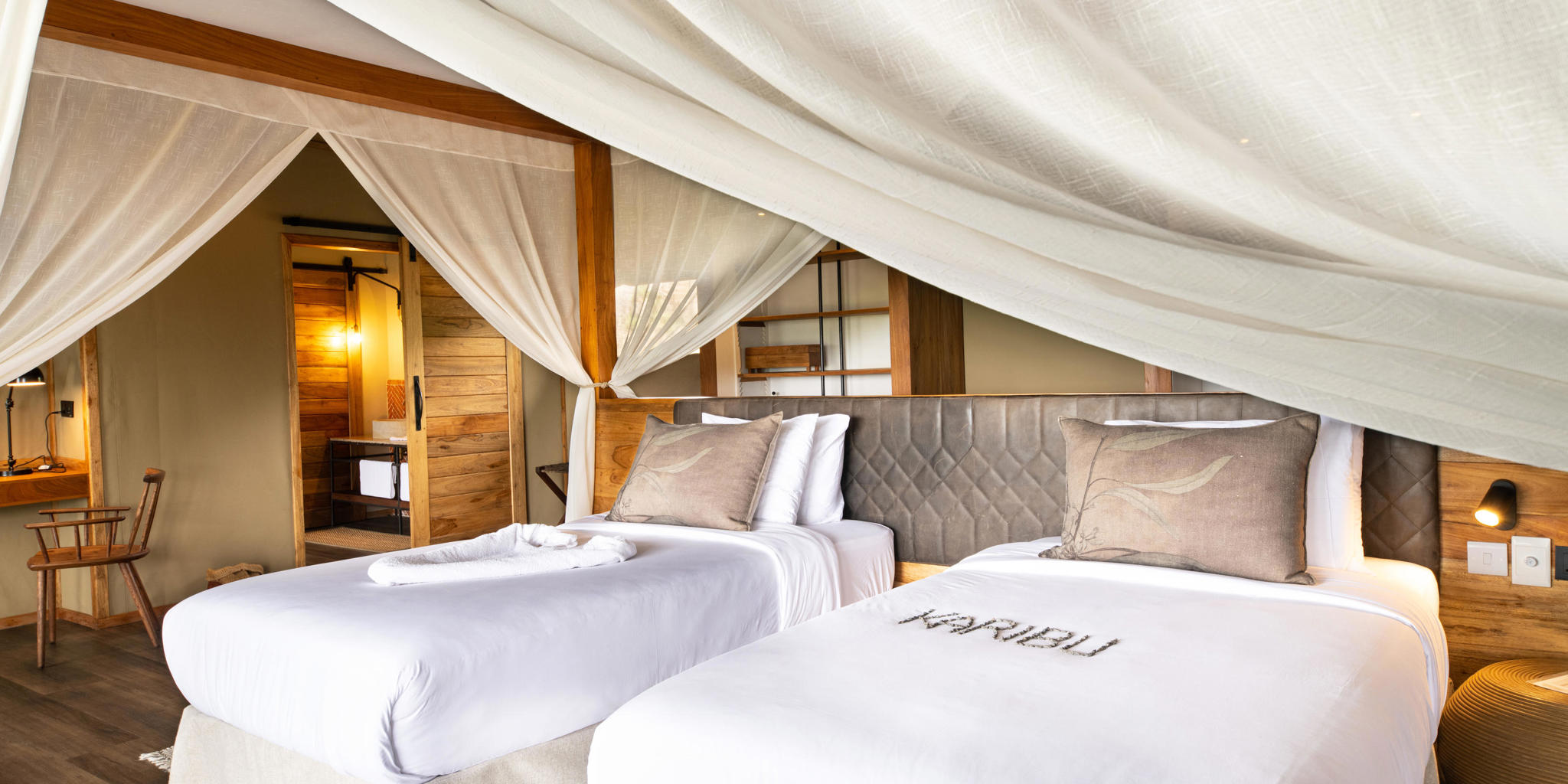 twin room,  lemala mpingo ridge, tanrangire, tanzania