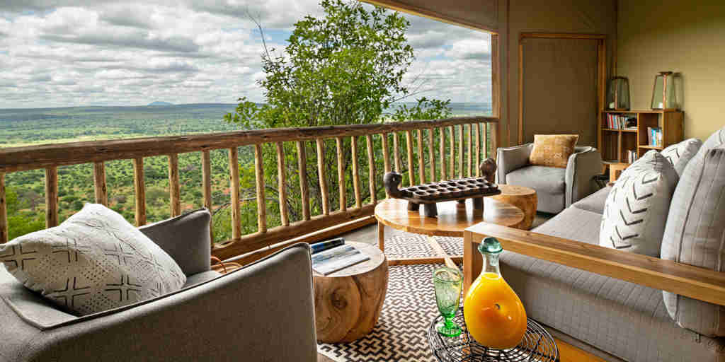 balcony, lemala mpingo ridge, tanrangire, tanzania