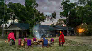 camp fire, lemala ndutu, the serengeti, tanzania