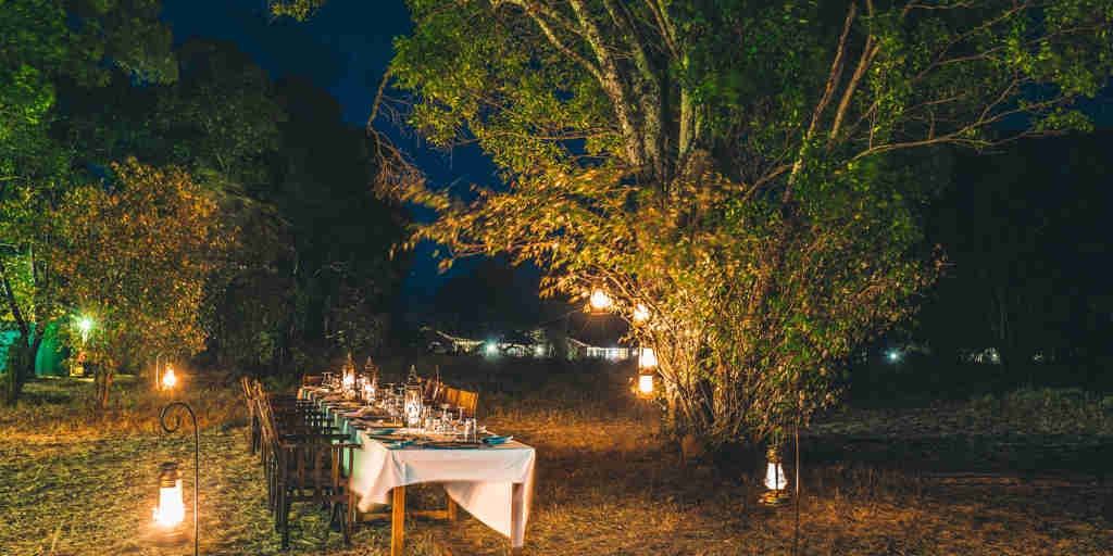 night dining, lemala ndutu, the serengeti, tanzania