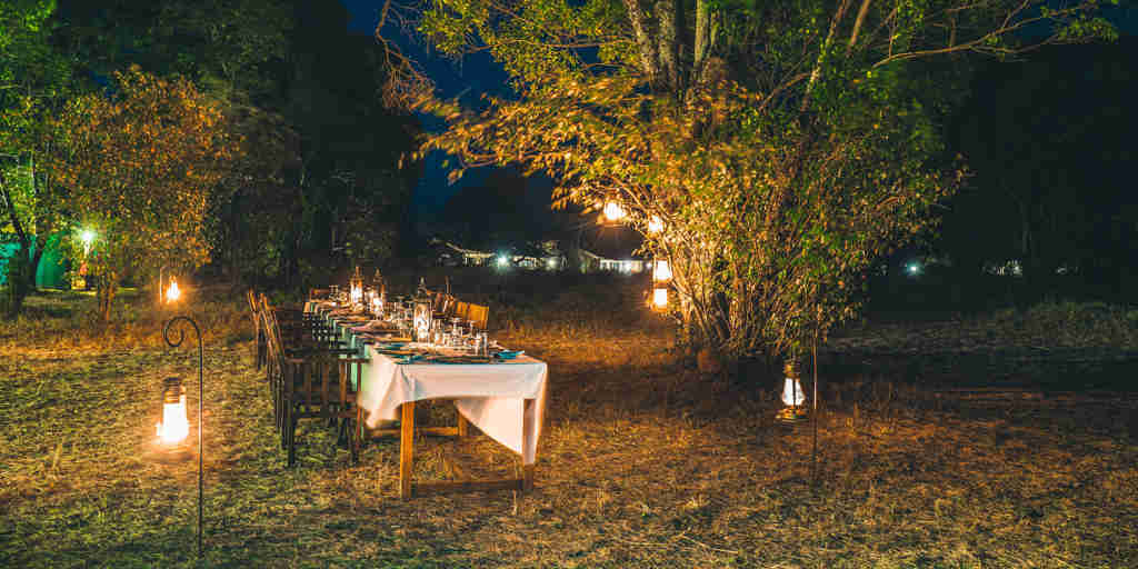 night dining, lemala ndutu, the serengeti, tanzania