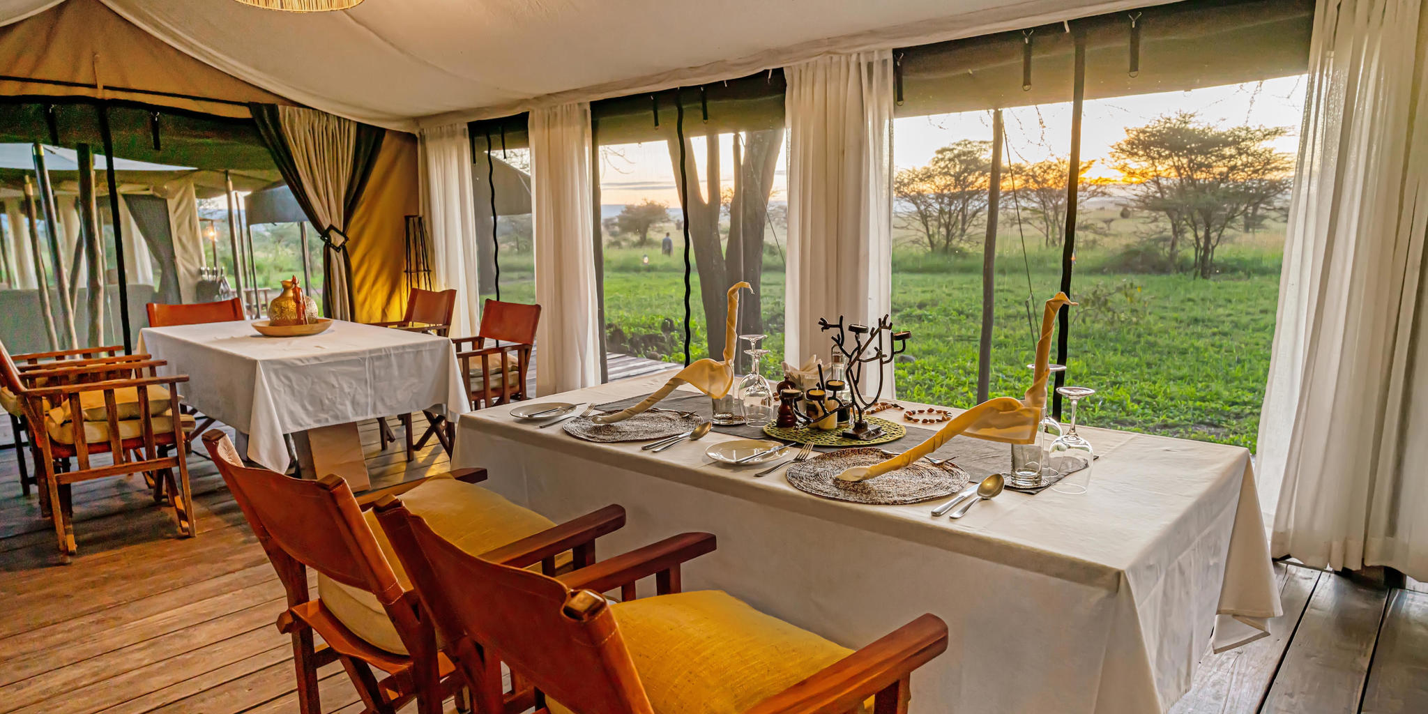 view, camp fire, lemala mara, the serengeti, tanzania