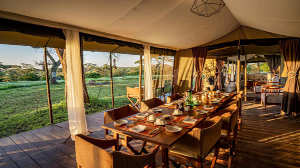 dining, camp fire, lemala mara, the serengeti, tanzania
