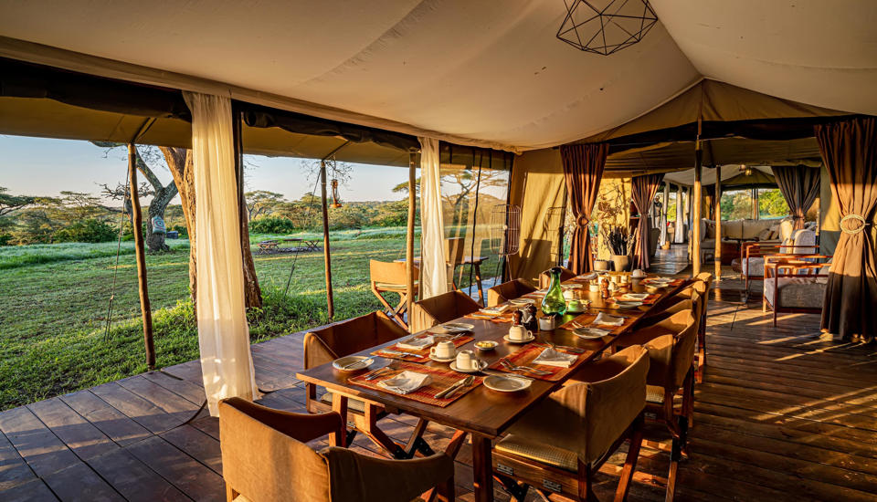 dining, camp fire, lemala mara, the serengeti, tanzania