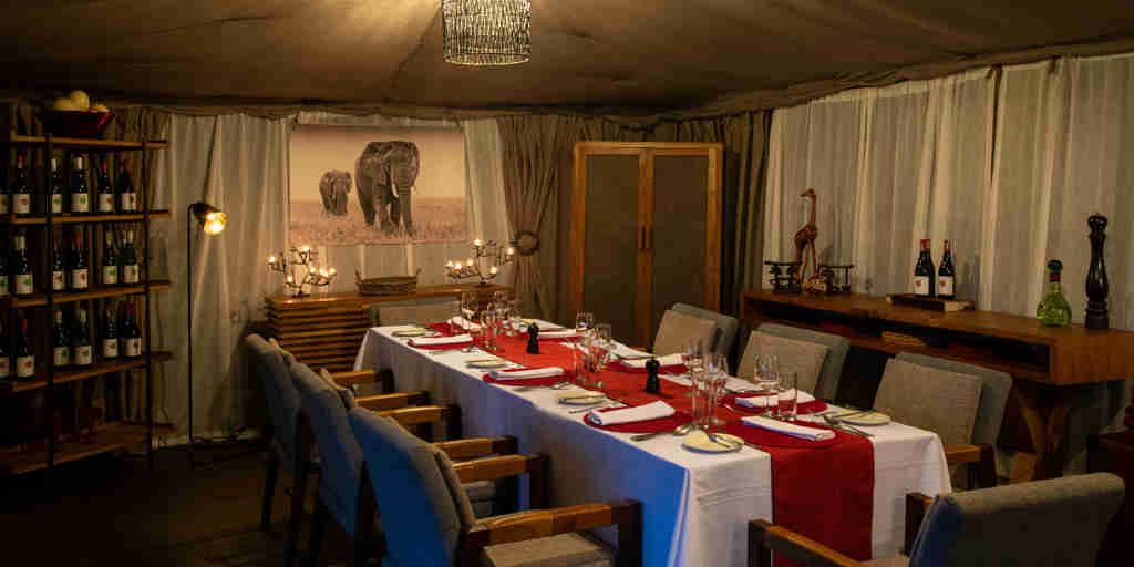dining, lemala ngorongoro tented camp, tanzania