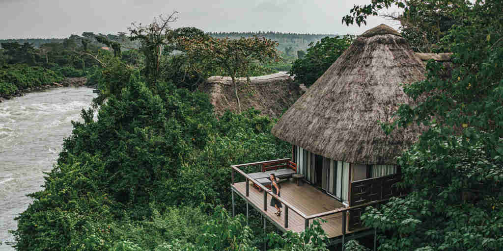 balcony view,  wildwaters lodge, jinja, uganda