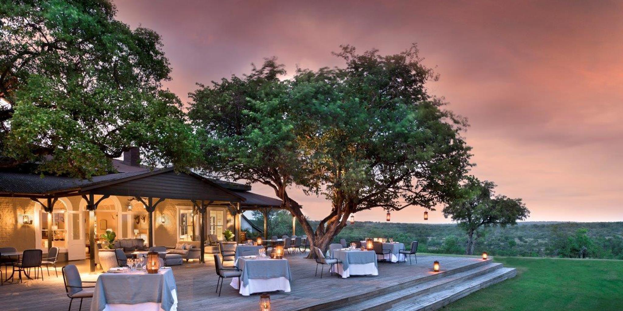sundown dining, and beyond kirkmans kamp, south africa