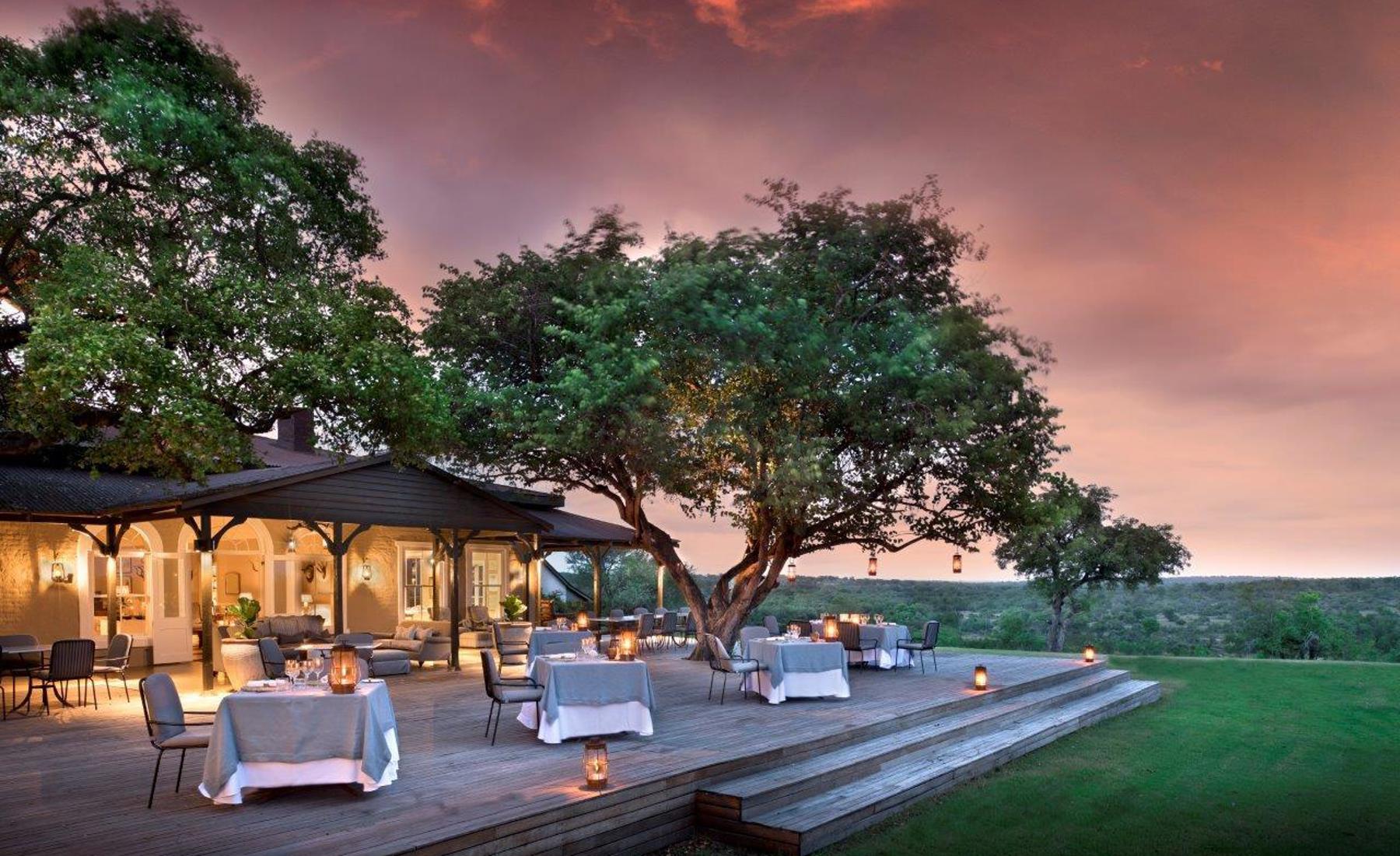 sundown dining, and beyond kirkmans kamp, south africa