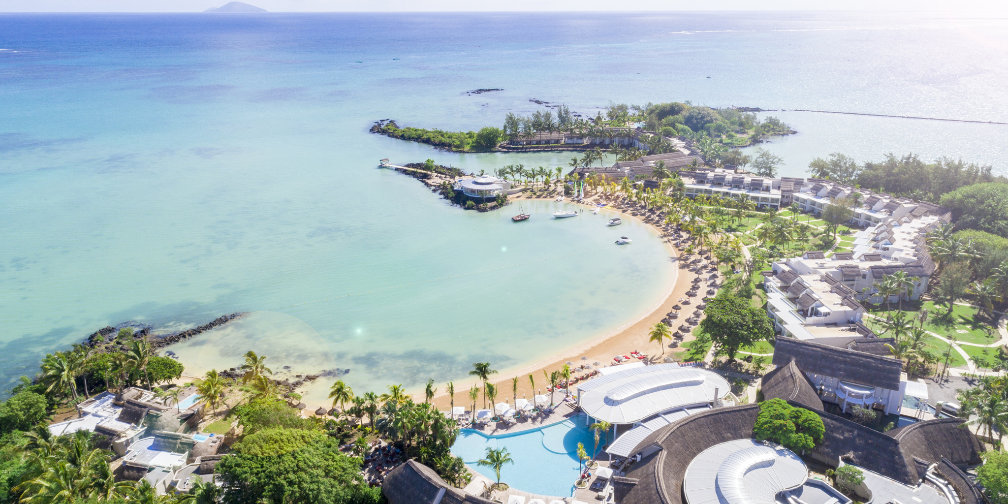 aerial shot, lux grand guabe, north coast, mauritius, africa safaris