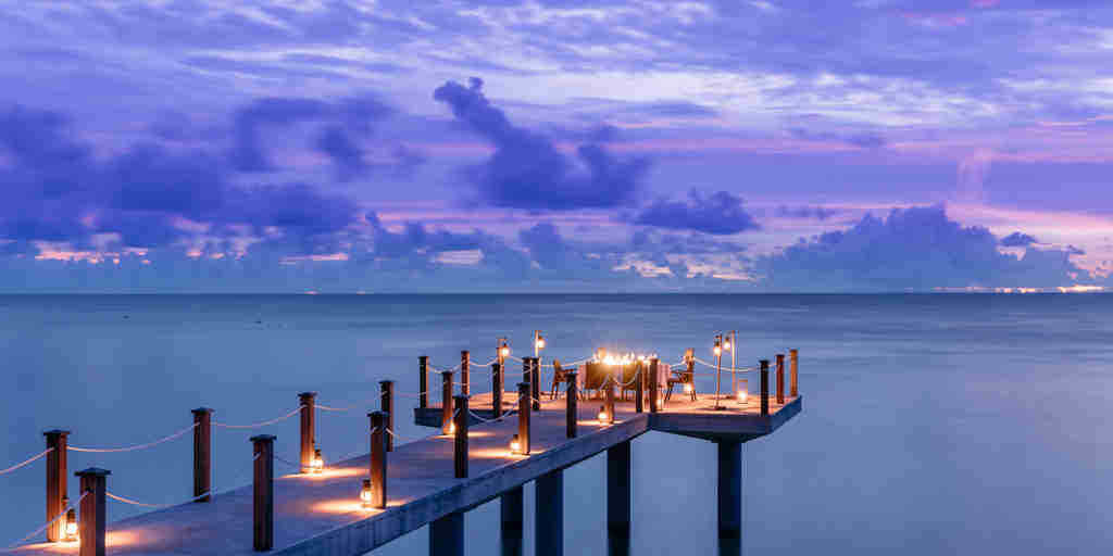 private dining, four seasons desroches island, seychelles