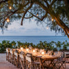 candel lit dinner, four seasons desroches island, seychelles