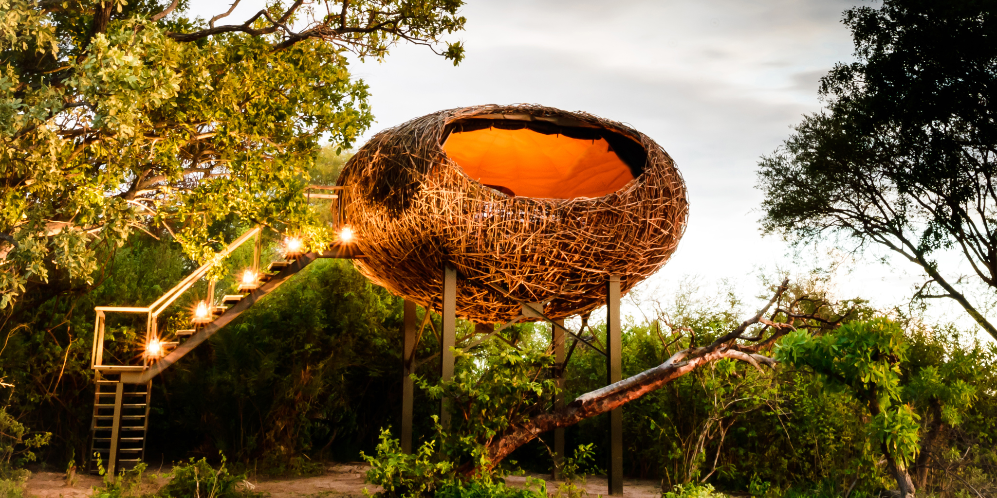 nest exterior, chisa busanga camp, kafue national park, zambia
