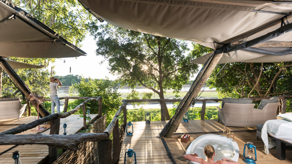 main area, shawa luangwa camp, south luangwa national park, zambia