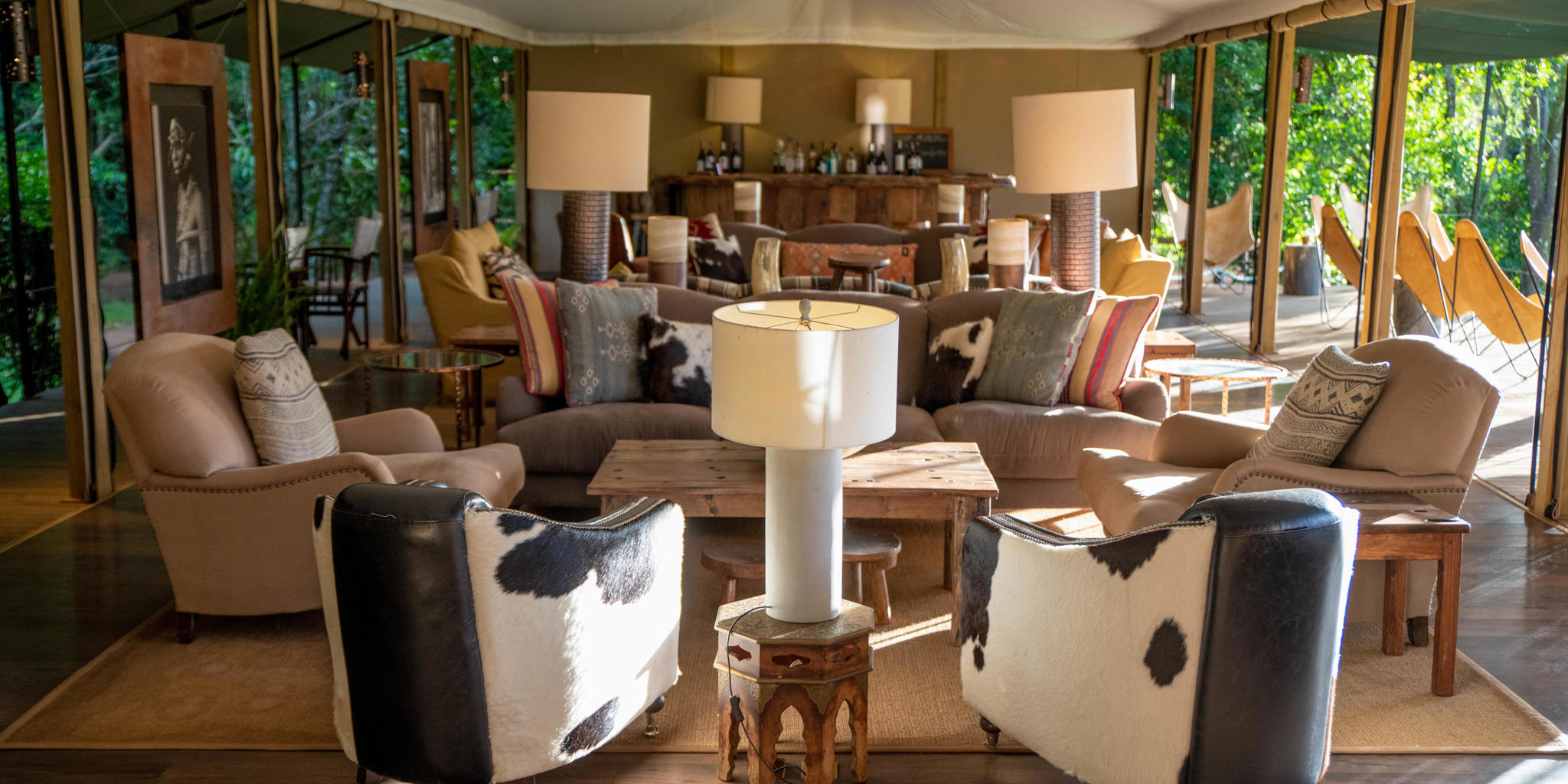 main area,  governors il moran camp, maasai mara, kenya