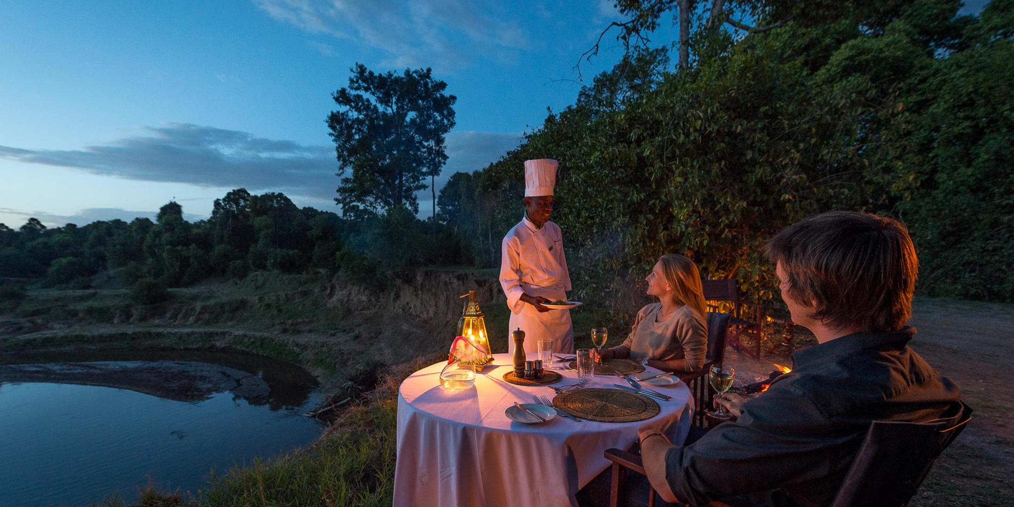 private dining,  governors il moran camp, maasai mara, kenya