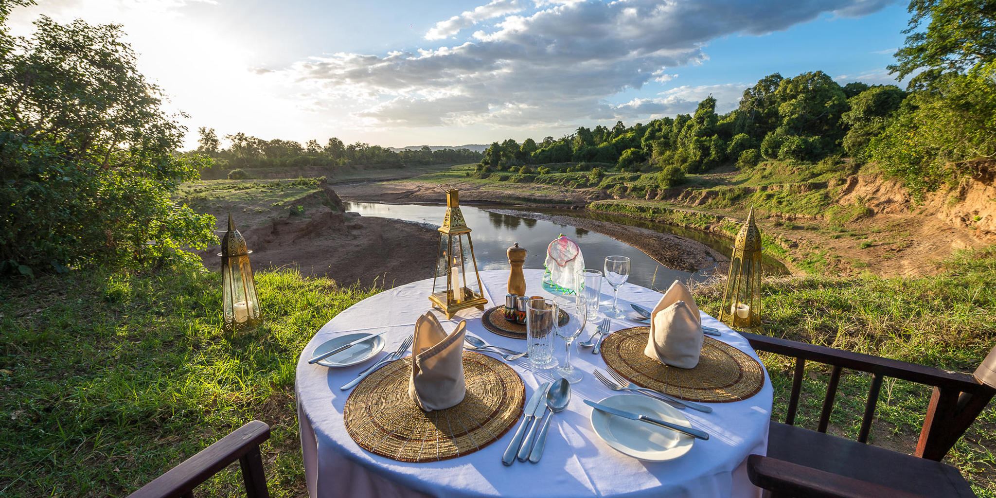 bush breakfast, governors il moran camp, maasai mara, kenya