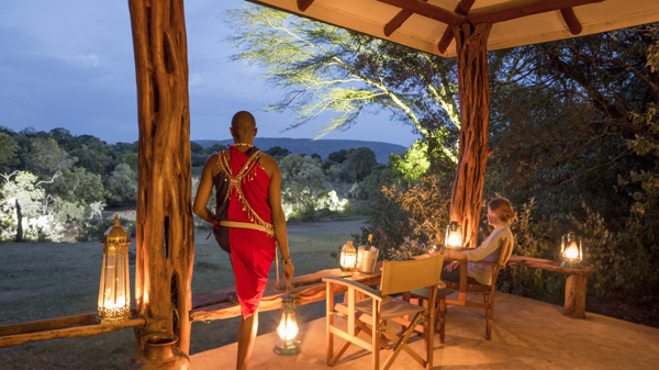 balcony view, mara bush houses, maasai mara, kenya