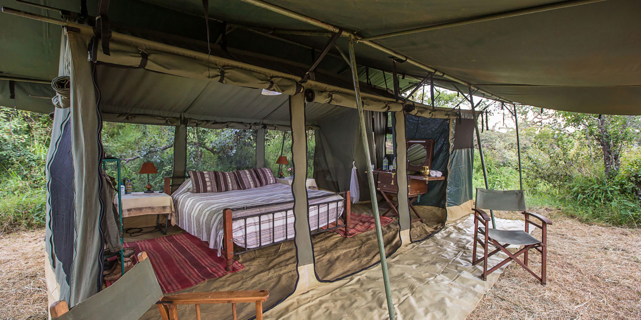bedroom tent, siruai mobile camp, laikipia, kenya