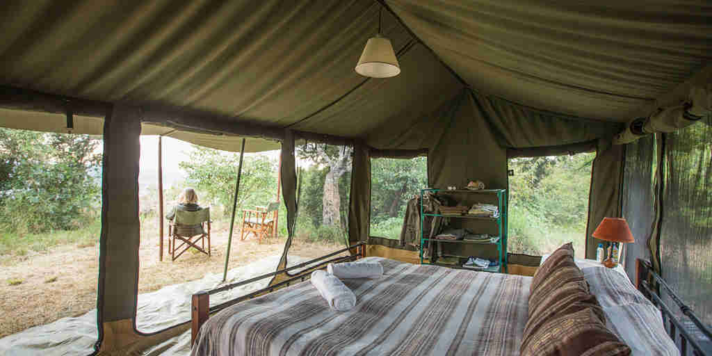 double bedroom tent, siruai mobile camp, laikipia, kenya
