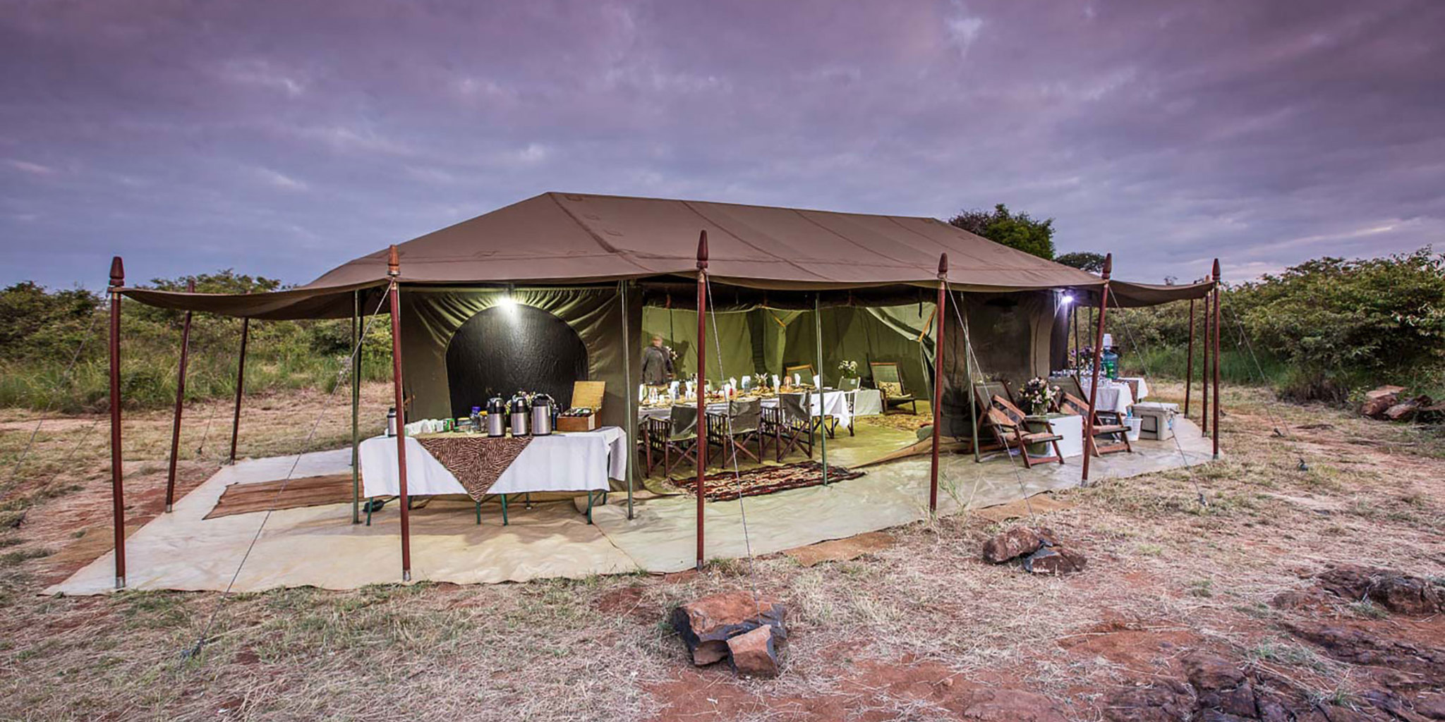 tent exterior, siruai mobile camp, laikipia, kenya