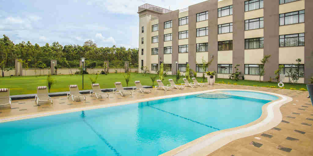 pool area, tamarind tree hotel, nairobi, kenya