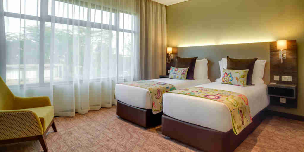 twin room, tamarind tree hotel, nairobi, kenya