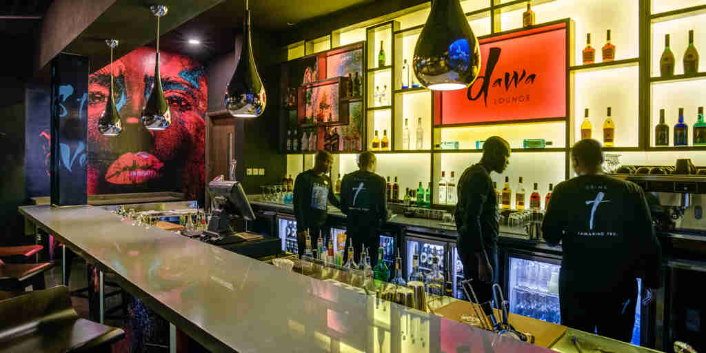 bar area, tamarind tree hotel, nairobi, kenya