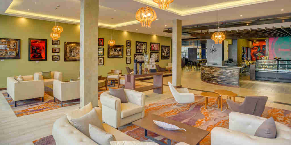 lounge area, tamarind tree hotel, nairobi, kenya