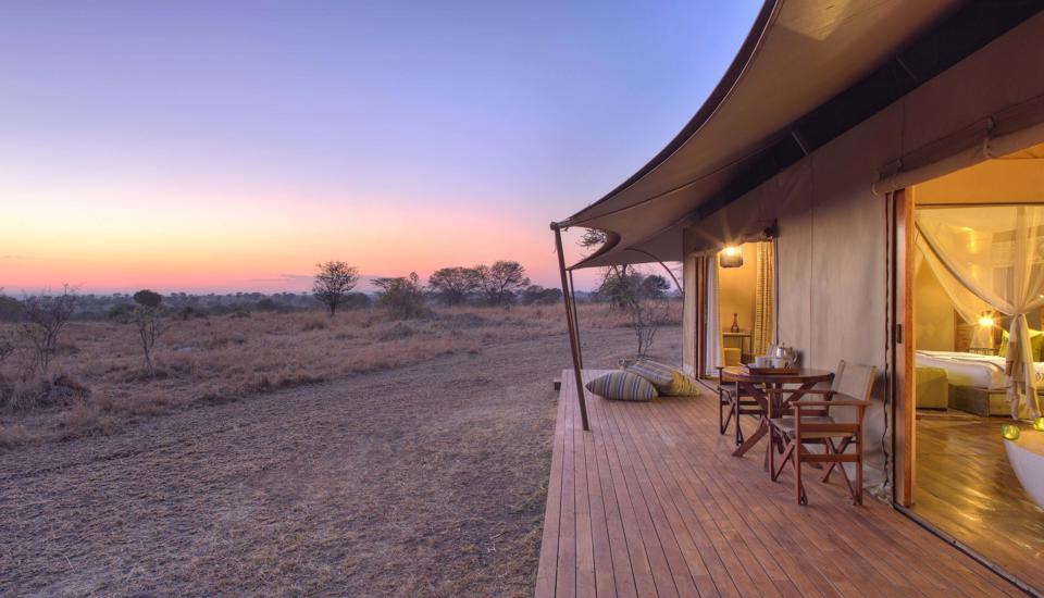 sunset room, sayari camp, the serengeti, tanzania