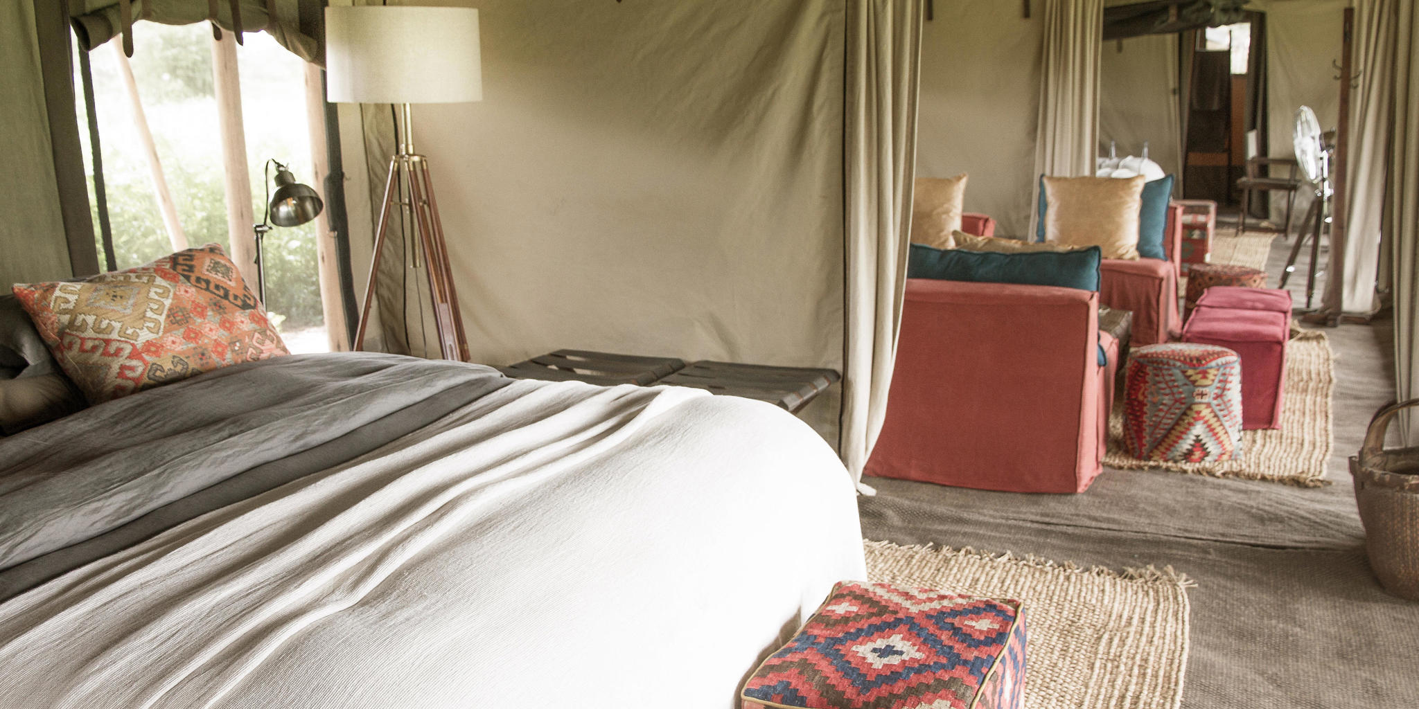 Family tent bedroom, Nyasi Migrational Camp, Tanzania