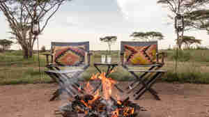 Nyasi Migrational Camp, firepit, Serengeti, Tanzania