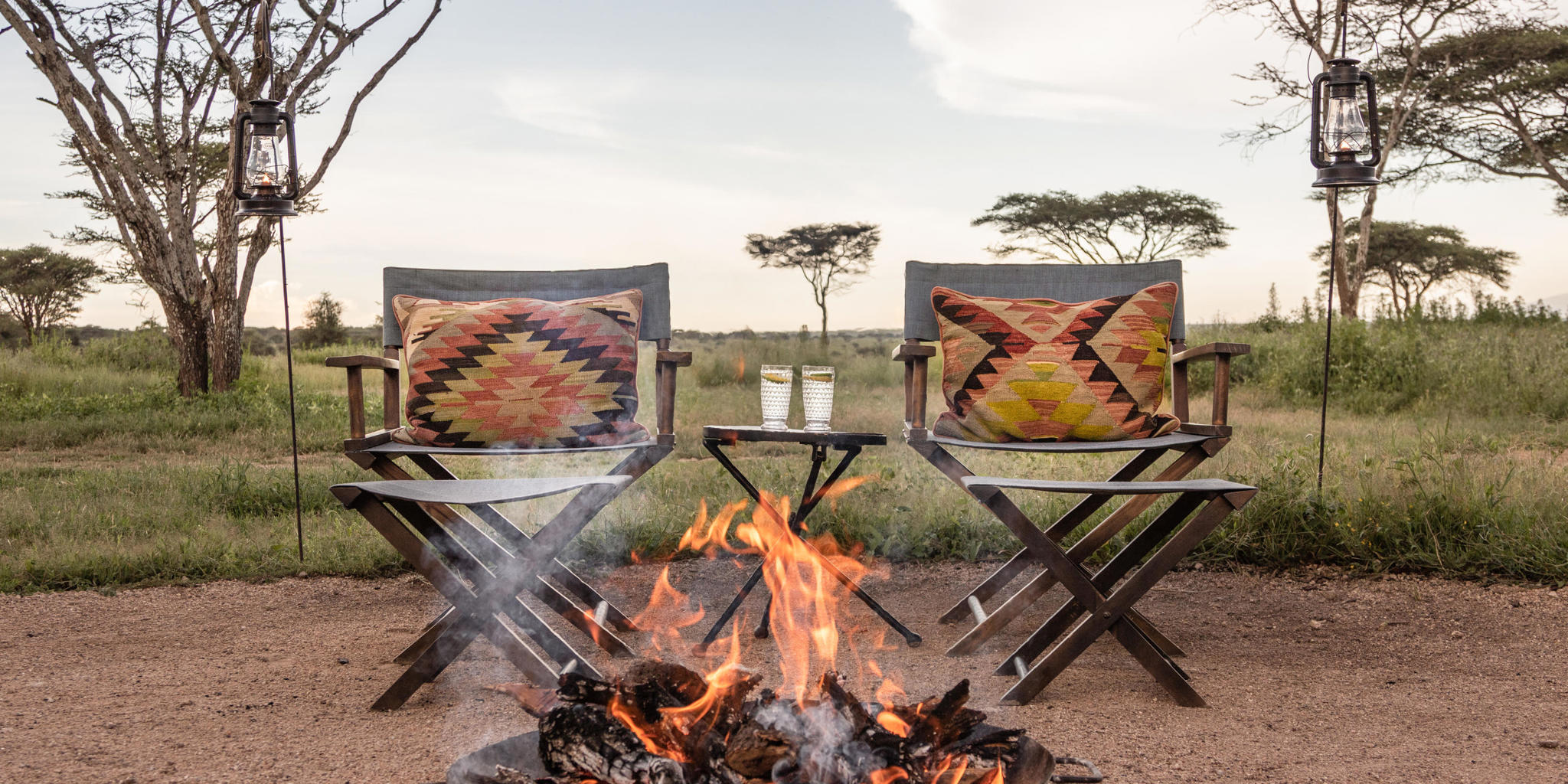 Nyasi Migrational Camp, firepit, Serengeti, Tanzania