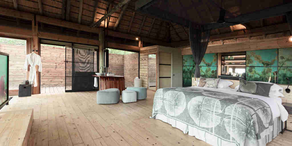 main bedroom,vumbura plains, okavango delta, botswana