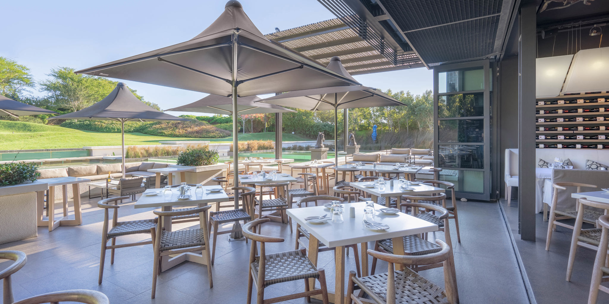 dining area, steenberg hotel, cape town, south africa