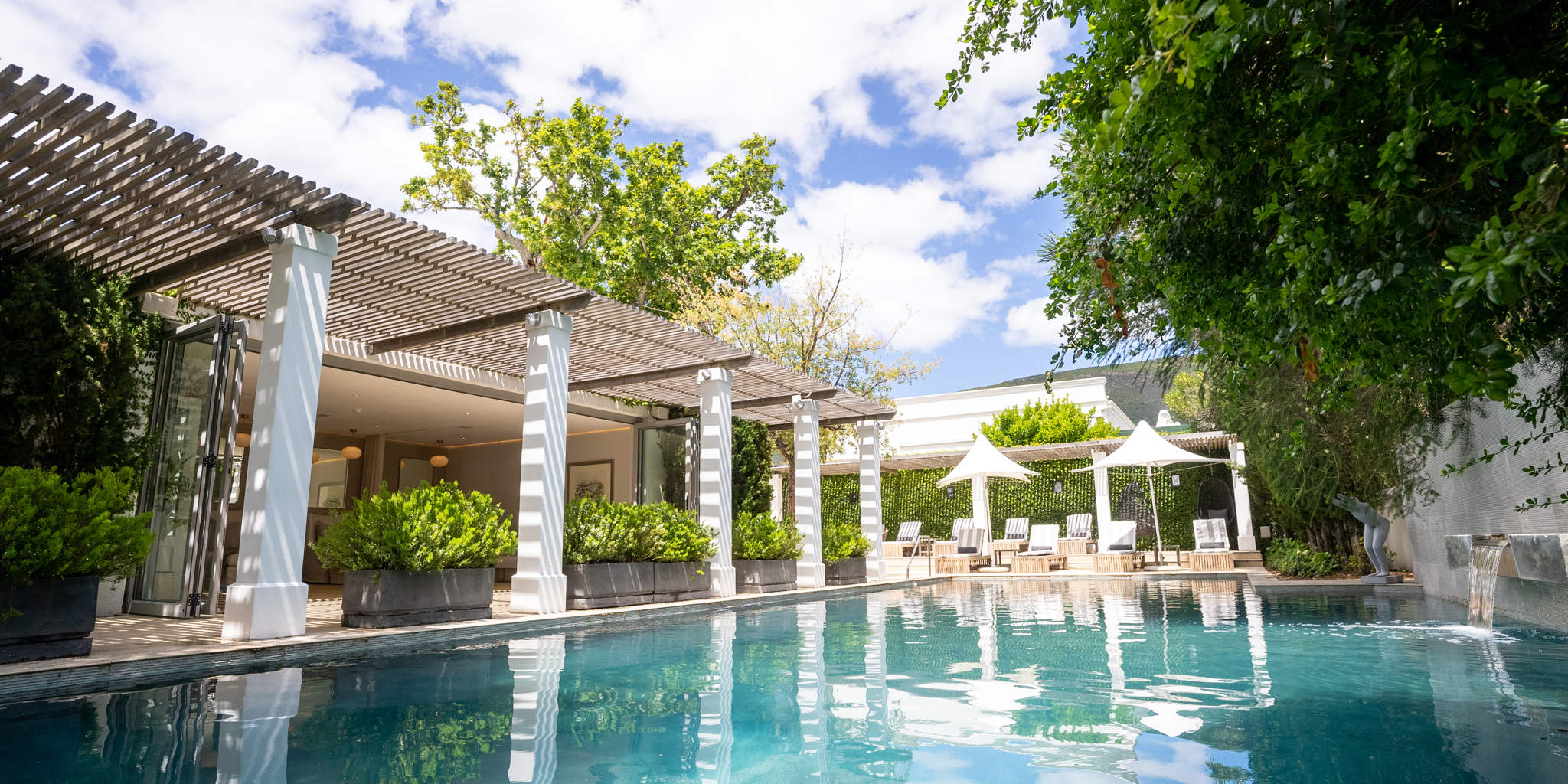 hotel pool, steenberg hotel, cape town, south africa