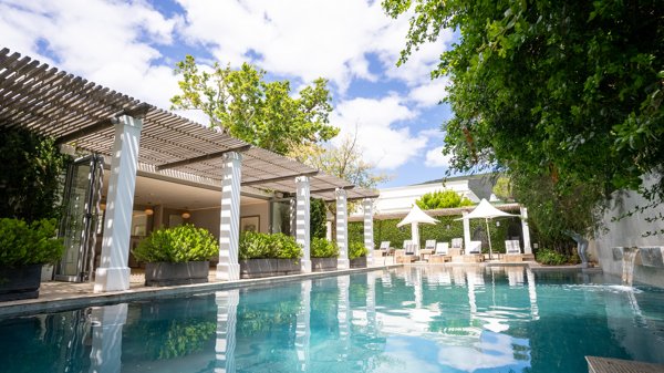 hotel pool, steenberg hotel, cape town, south africa