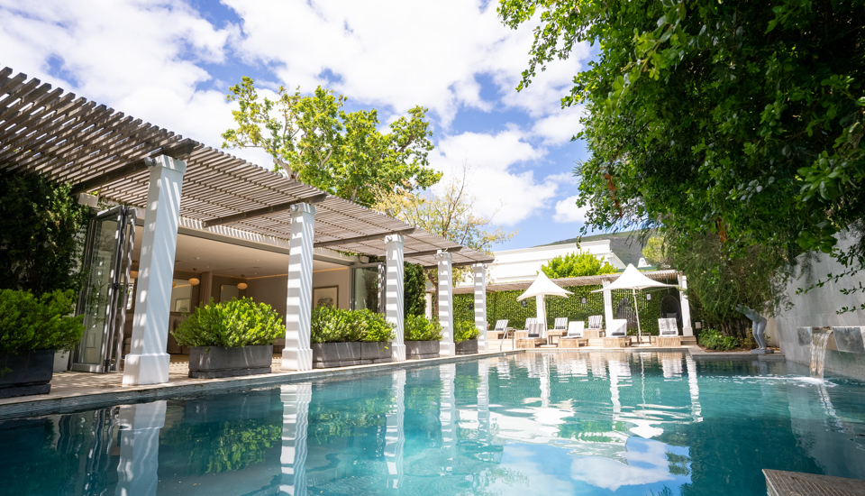 hotel pool, steenberg hotel, cape town, south africa